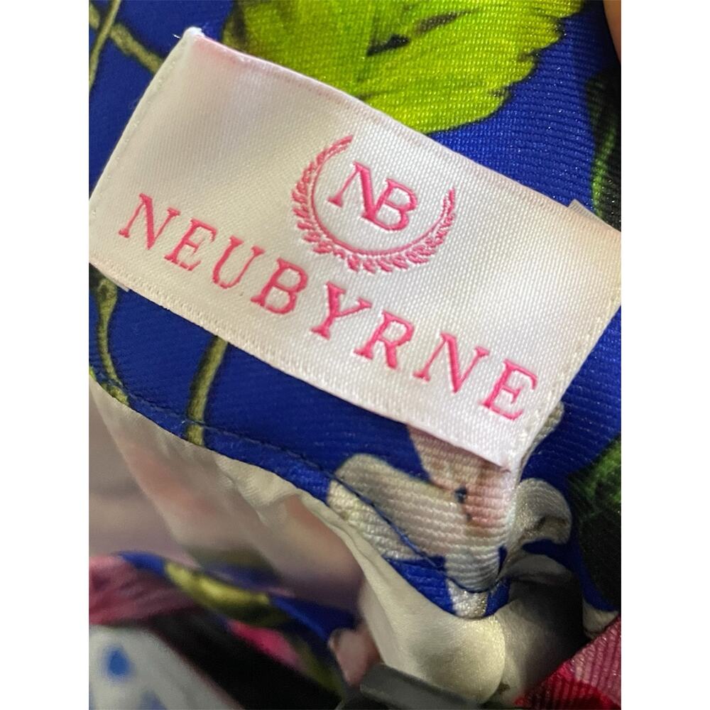Stunning NEUBYRNE Blue Floral Taffeta Wide Leg
Palazzo Pants - Picture 4 of 6